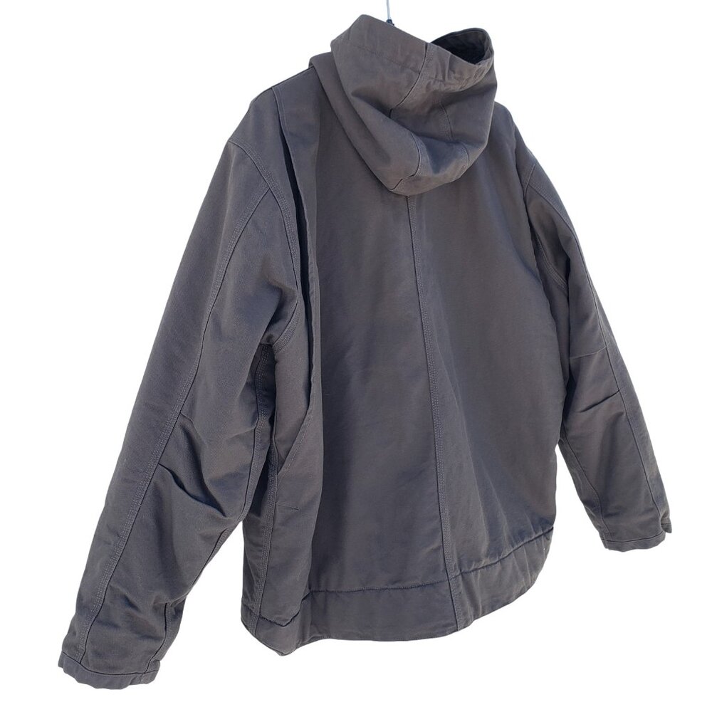 Carhartt Bartlett jacket, gray 2XL with hood & sherpa lining, like new condition - Picture 8 of 13